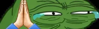 😂 Pepe the Frog Pepe, Rana, Meme, Llorar, Triste whatsapp sticker