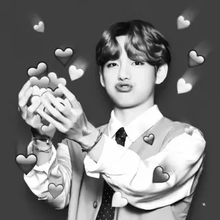 🔪 kpop, cuore, amore, idol, asiatico, persona, maschio telegram sticker