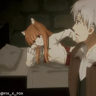 😏 Holo Spice and Wolf @fix_x_fox whatsapp sticker