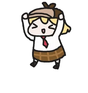 🐱 Amelia Watson amelia watson, vtuber, anime, cartoon, feier, hololive, detektiv telegram sticker