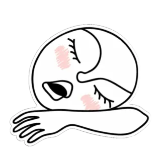 💤 tidur, tertidur, wajah, mimpi, tidur siang whatsapp sticker