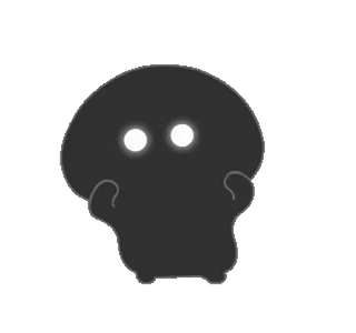 👏 Monster, Kreatur, süß, gruselig, Cartoon, Schatten telegram sticker