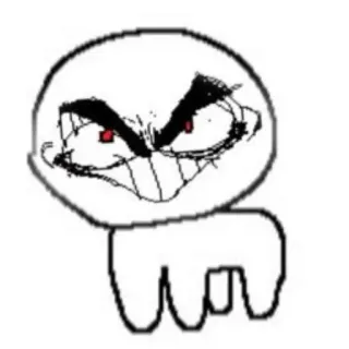 😁 Hoạt hình, Nhân vật, Hài hước, Tức giận, Meme telegram sticker