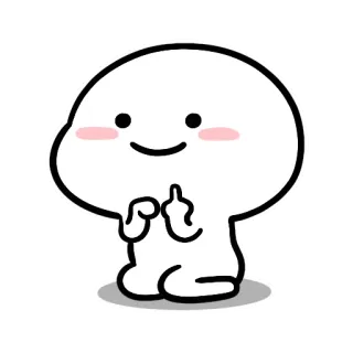 🖕 cartoon, middle finger, offensive, gesture telegram sticker