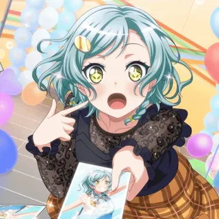 😲 Sayo Hikawa BanG Dream! Anime, Chica, BanG Dream!, Sayo Hikawa, Linda, Idol, Bandori telegram sticker