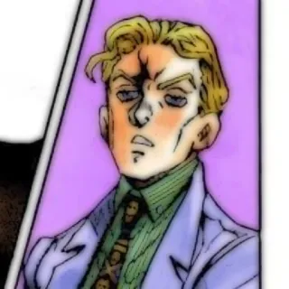 💣 Yoshikage Kira JoJo's Bizarre Adventure Anime, Manga, JoJo's Bizarre Adventure, Yoshikage Kira, Personaje telegram sticker