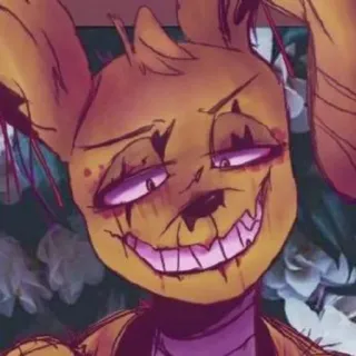🌟 Springtrap Five Nights at Freddy's horror, animatronic, scary, bunny, fnaf telegram sticker