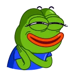 😍 Pepe the Frog Pepe, Kek, ếch, meme, văn hóa internet telegram sticker
