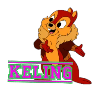 😄 KELING Cartoon, Tekst, Belediging, Aanstootgevend telegram sticker