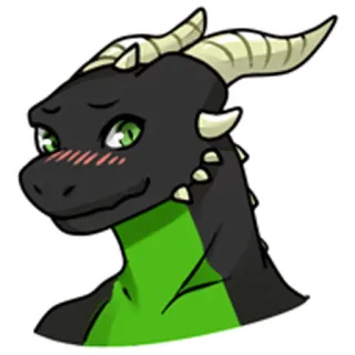 ☺️ dragon, furry, personnage, dessin animé, animal, anthro, lézard telegram sticker