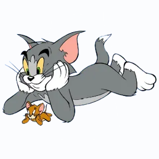 🙄 Tom and Jerry 만화, 고양이, 쥐, 톰, 제리, 애니메이션 telegram sticker