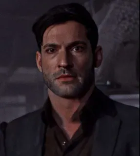 🙄 Lucifer Morningstar Lucifer Lucifer, Lucifer Morningstar, Tom Ellis, character, tv show, devil telegram sticker