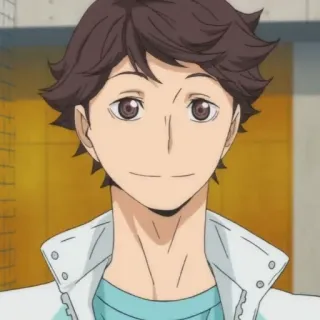 💗 Oikawa Tooru Haikyuu!! Anime, Oikawa Tooru, Haikyuu, Manga, Personaggio telegram sticker