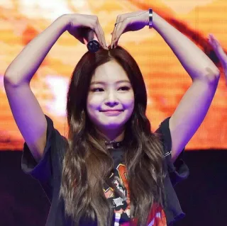 ❤️ Jennie Kim kpop, jennie, blackpink, hart, idool, zangeres telegram sticker