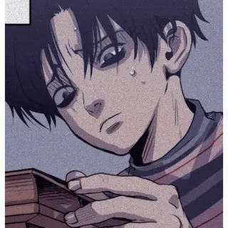 🍄 Yoon Bum Killing Stalking Manhwa, Horreur, Psychologique, Anime telegram sticker