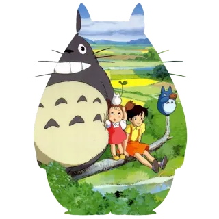 🌅 Totoro My Neighbor Totoro Totoro, Anime, Cartone animato, Film, Animazione, Bambini, Fantasy telegram sticker