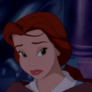 🥀 Belle Beauty and the Beast cartoon, disney, princess, belle, beauty and the beast telegram sticker