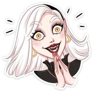 😦 vampire, blood, monster, horror, creepy, halloween telegram sticker