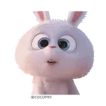 🙂 conejo, lindo, animal, dibujos animados telegram sticker