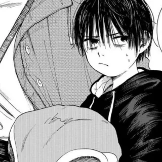 🌚 Anime, Manga, Ragazzo, Teenager, Triste, Emo whatsapp sticker