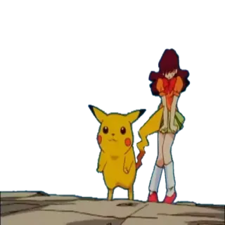 🙊 Pikachu покемон, аниме, мультфильм telegram sticker