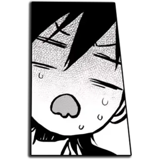 😱 Anime, Manga, Expression, Émoticône, Dessin animé, Vieilli, Choqué telegram sticker