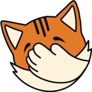 🤦‍♂️ chat, orange, emoji, animal, facepalm, dessin animé telegram sticker