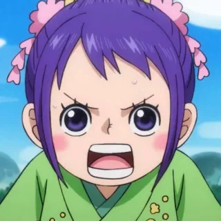 😠 Kozuki Hiyori One Piece Аниме, Девушка, Хиёри, Козуки Хиёри, Ван Пис, Манга telegram sticker