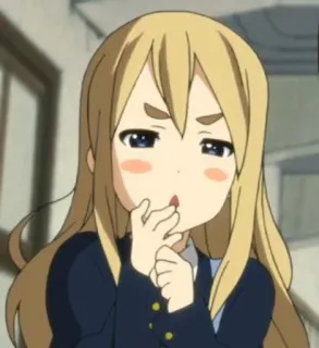 😳 Mio Akiyama K-On! Anime, K-On, Mio Akiyama, Fofa, Garota, Desenho animado telegram sticker