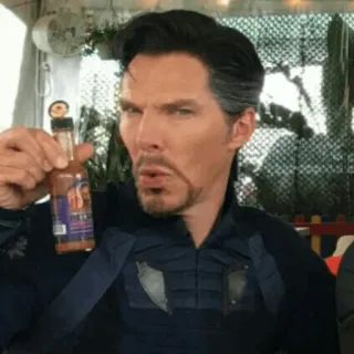 😎 Doctor Strange marvel, doctor strange, character, superhero, hot sauce, benedict cumberbatch telegram sticker