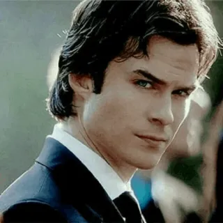 🖤 Damon Salvatore The Vampire Diaries vampiro, serie de TV, guapo, actor whatsapp sticker