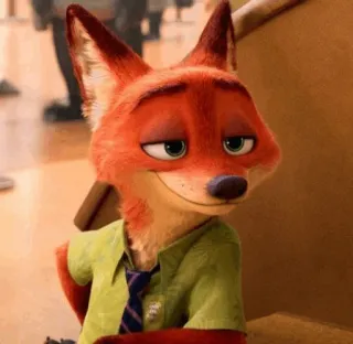📍 Nick Wilde Zootopia fuchs, cartoon, tier, zoomania, disney, figur, nick wilde telegram sticker