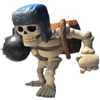 💣 Clash of Clans bomber, skeleton, clash of clans, mobile game, game character telegram sticker