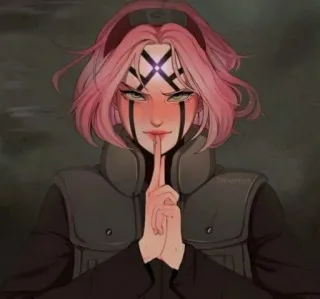 🌟 Sakura Naruto Sakura, Naruto, Anime, Manga, Ninja, Personaggio, Opera d'arte telegram sticker