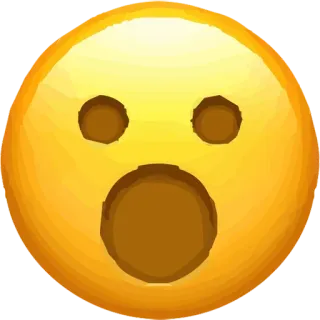 😮 Emoji, Gesicht, Überraschung, Schock, Erstaunen whatsapp sticker