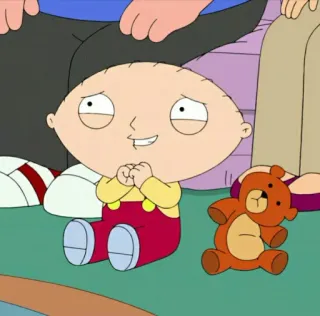 🧸 Stewie Griffin Family Guy cartoon, baby, animation, comedy, sitcom, tv show telegram sticker