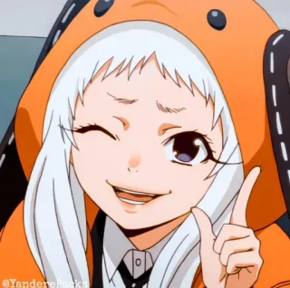 🥢 @YanderePacks anime, manga, cartoon, wink whatsapp sticker