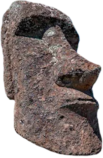 🗿 moai, stone, easter island, statue, sculpture telegram sticker