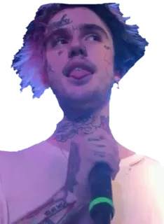😛 Lil Peep แร็ปเปอร์, นักร้อง, นักดนตรี, ศิลปิน, อีโม, รอยสัก telegram sticker