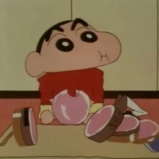 🥩 Shin-chan Crayon Shin-chan Shin-chan, Crayon Shin-chan, Anime, Cartoni animati, Cibo telegram sticker