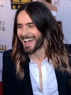 😂 Jared Leto Jared Leto, aktor, celebryta, mężczyzna, długie włosy telegram sticker