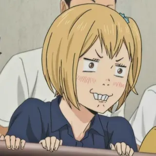 🥠 anime, cartoon, funny face, character, expression, girl telegram sticker
