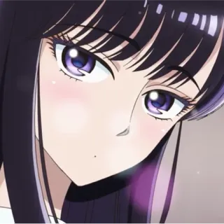 😳 anime, chica, mujer, dibujo animado, retrato telegram sticker
