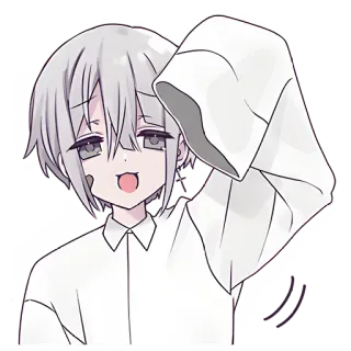 👋 anime, manga, cute, boy, aesthetic, sticker telegram sticker