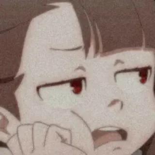 😒 Anime, Personaje, Expresión, Animado telegram sticker