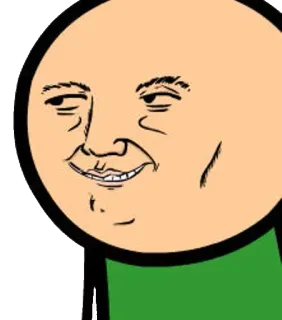 😁 Cyanide and Happiness, Meme, Selbstgefälliges Gesicht, Internet-Meme, Humor, Cartoon telegram sticker