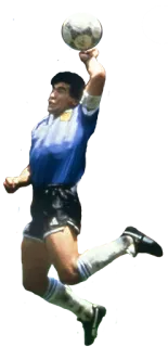 ✊ Diego Maradona football, Argentine, athlète, main de Dieu whatsapp sticker