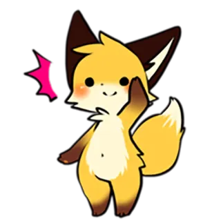 🙋 fuchs, aufkleber, cartoon, tier, mittelfinger telegram sticker