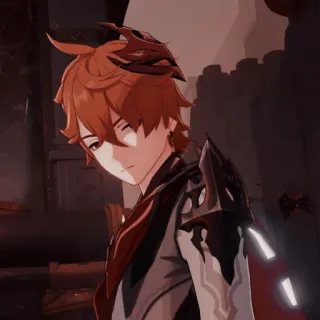 🥨 Tartaglia Genshin Impact Tartaglia, Genshin Impact, Anime, Personaje, Videojuego, Childe whatsapp sticker