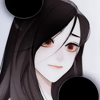 🖤 cartone animato, illustrazione, donna, arte, anime, ragazza, personaggio telegram sticker